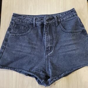 Shein size Med Faded Black Jean Shorts
